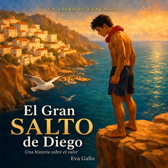 El salto valiente de Diego, portada del libro