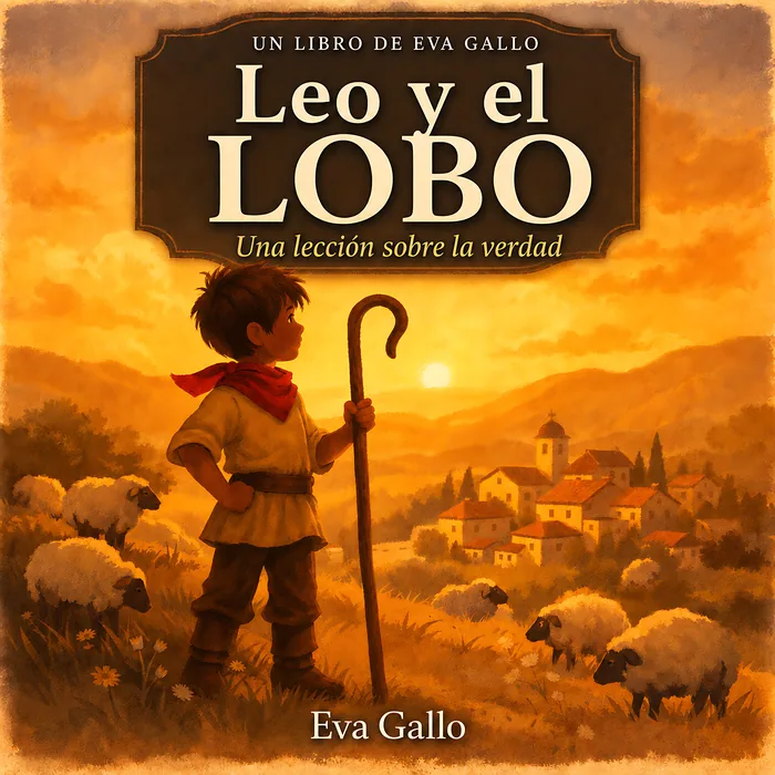 Leo y el lobo, portada del libro