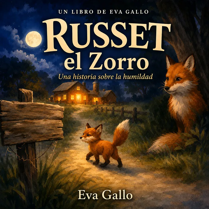 Russet el zorro aprende una lección, portada del libro
